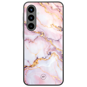 Mooie Telefoonhoesjes Samsung Galaxy A56 hoesje glas - Marble pink