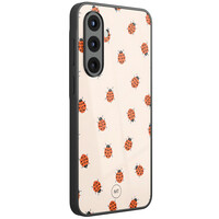Casimoda Samsung Galaxy A56 hoesje glas - Lieveheerstbeestjes