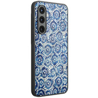 Casimoda Samsung Galaxy A56 hoesje glas - Azure daisies