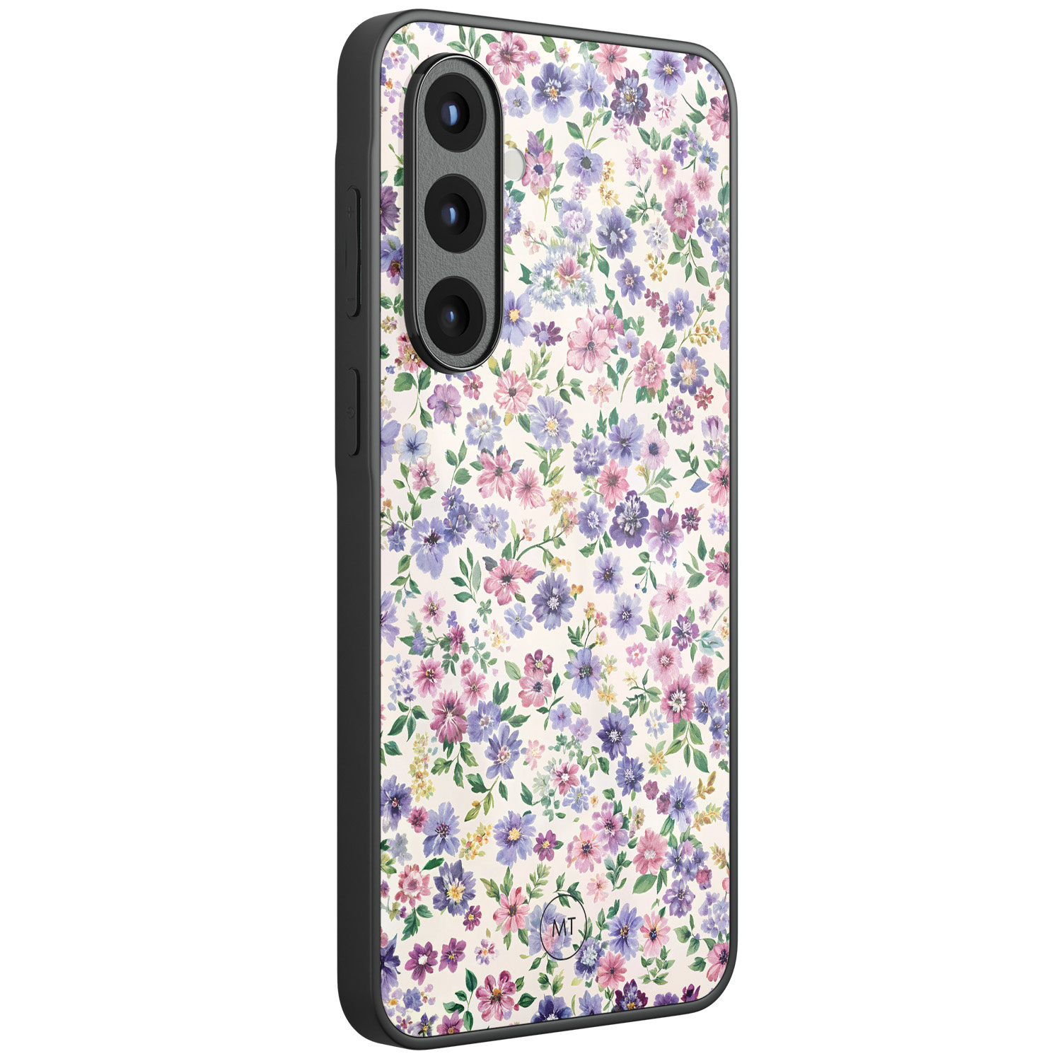 Mooie Telefoonhoesjes Samsung Galaxy A56 hoesje glas - Purple garden