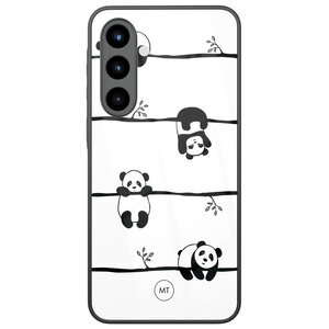Mooie Telefoonhoesjes Samsung Galaxy A56 hoesje glas - Panda