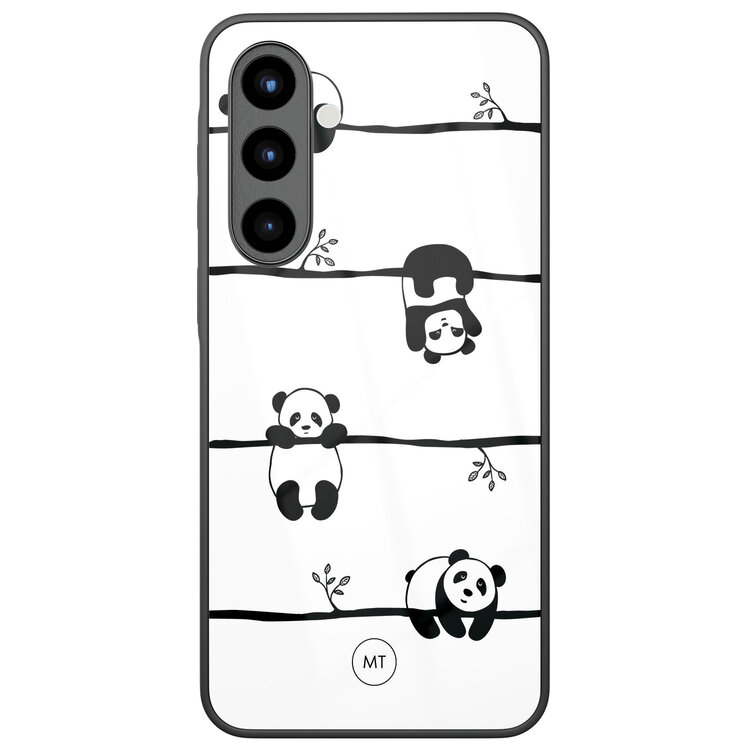 Mooie Telefoonhoesjes Samsung Galaxy A56 hoesje glas - Panda