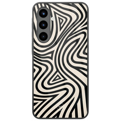 Mooie Telefoonhoesjes Samsung Galaxy A56 hoesje glas - Groovy lines