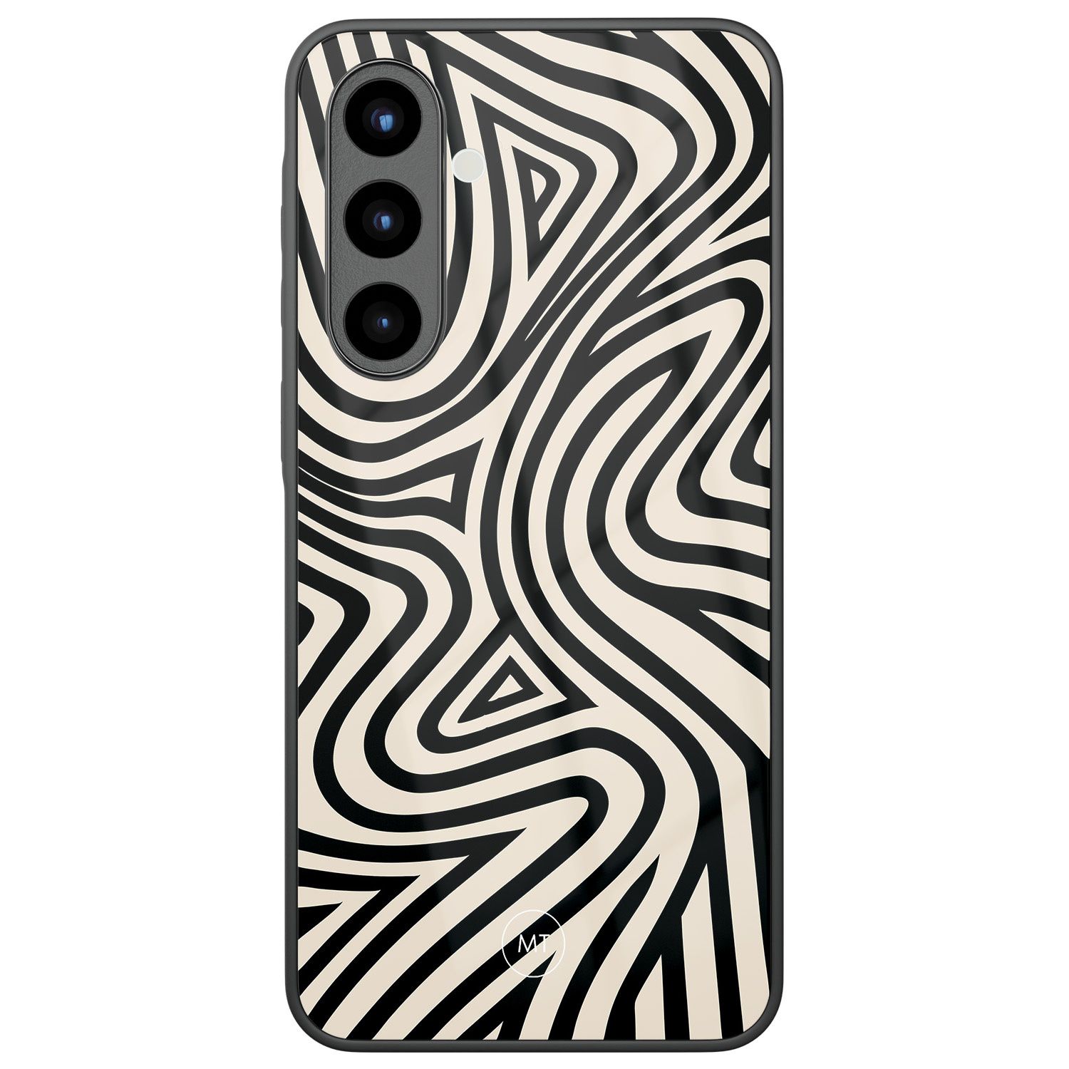 Mooie Telefoonhoesjes Samsung Galaxy A56 hoesje glas - Groovy lines