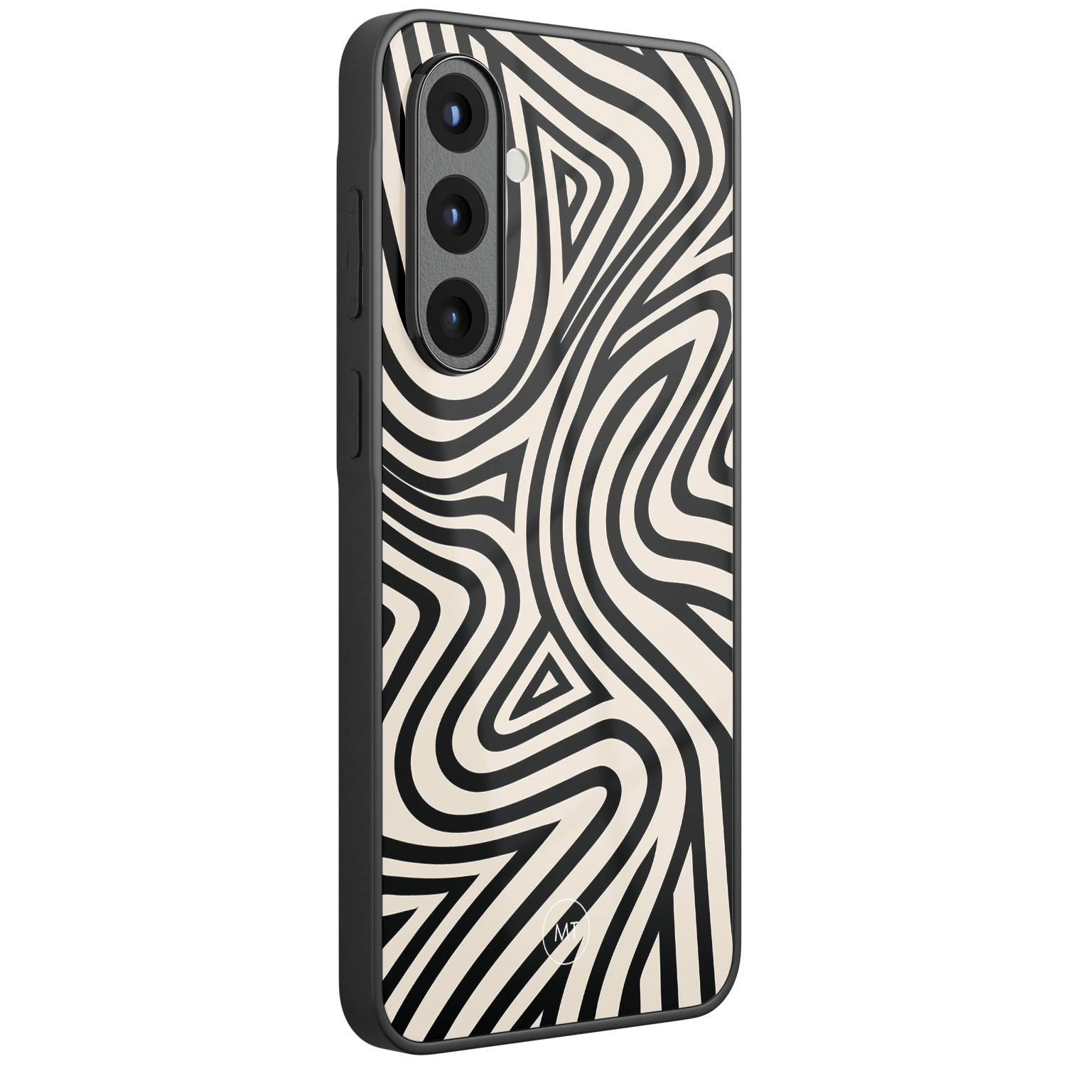 Mooie Telefoonhoesjes Samsung Galaxy A56 hoesje glas - Groovy lines