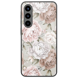 Mooie Telefoonhoesjes Samsung Galaxy A56 hoesje glas - Klassieke bloemen