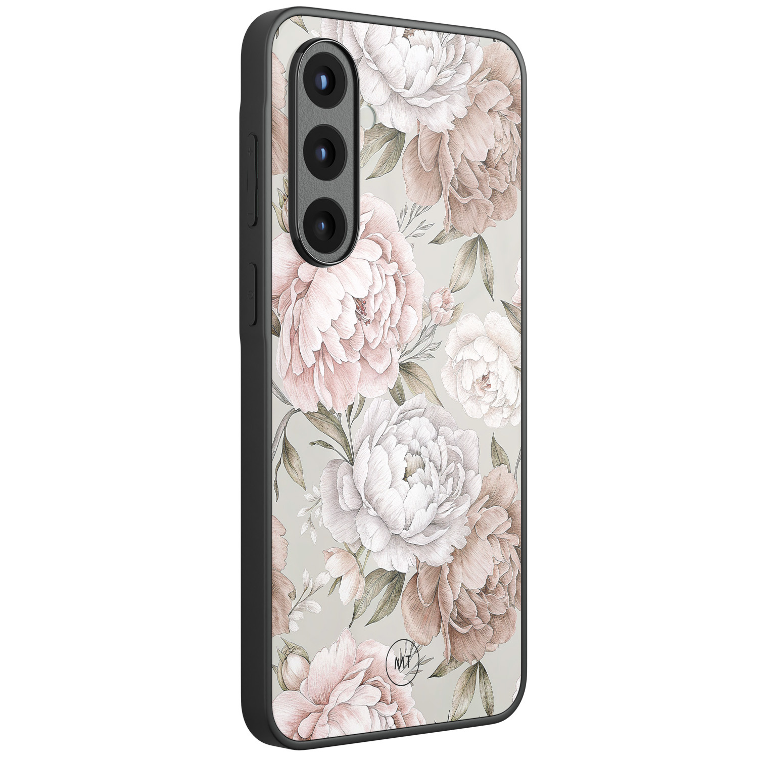 Mooie Telefoonhoesjes Samsung Galaxy A56 hoesje glas - Klassieke bloemen