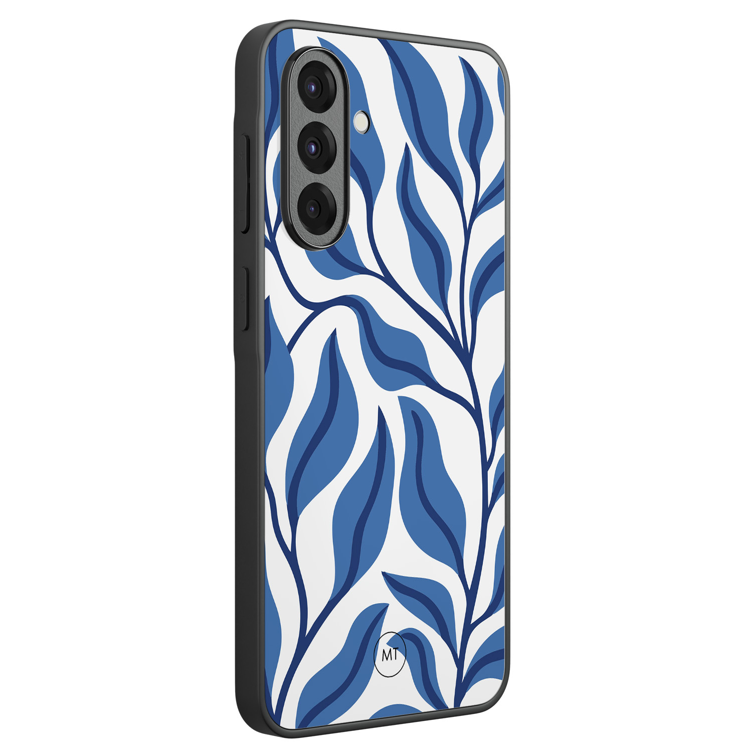 Mooie Telefoonhoesjes Samsung Galaxy A36 hoesje - Blue leaves