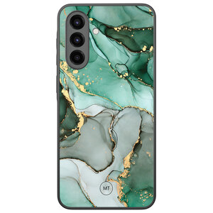 Mooie Telefoonhoesjes Samsung Galaxy A36 hoesje - Groen grijs marmer