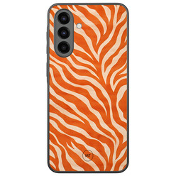 Mooie Telefoonhoesjes Samsung Galaxy A36 hoesje - Zebra oranje