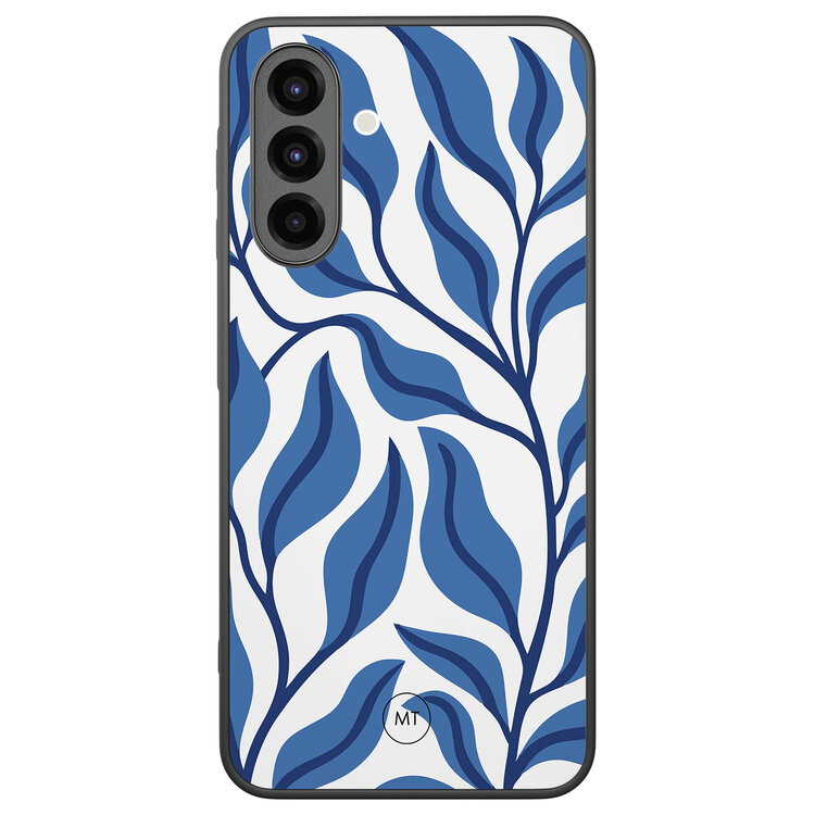 Mooie Telefoonhoesjes Samsung Galaxy A26 hoesje - Blue leaves
