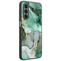 Mooie Telefoonhoesjes Samsung Galaxy A26 hoesje - Groen grijs marmer