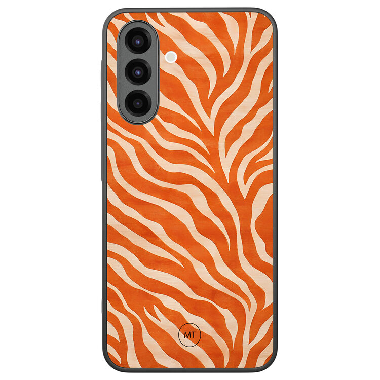 Mooie Telefoonhoesjes Samsung Galaxy A26 hoesje - Zebra oranje