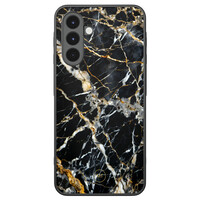 Mooie Telefoonhoesjes Samsung Galaxy A16 hoesje - Black marble elegance