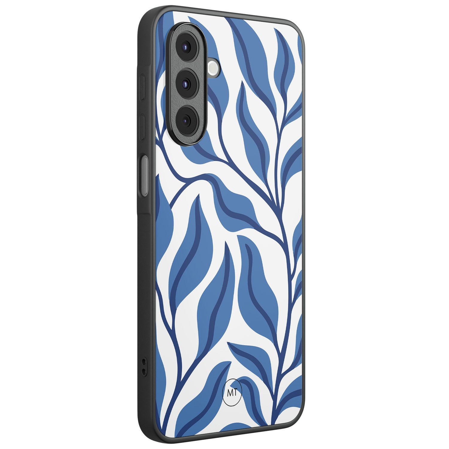 Mooie Telefoonhoesjes Samsung Galaxy A16 hoesje - Blue leaves