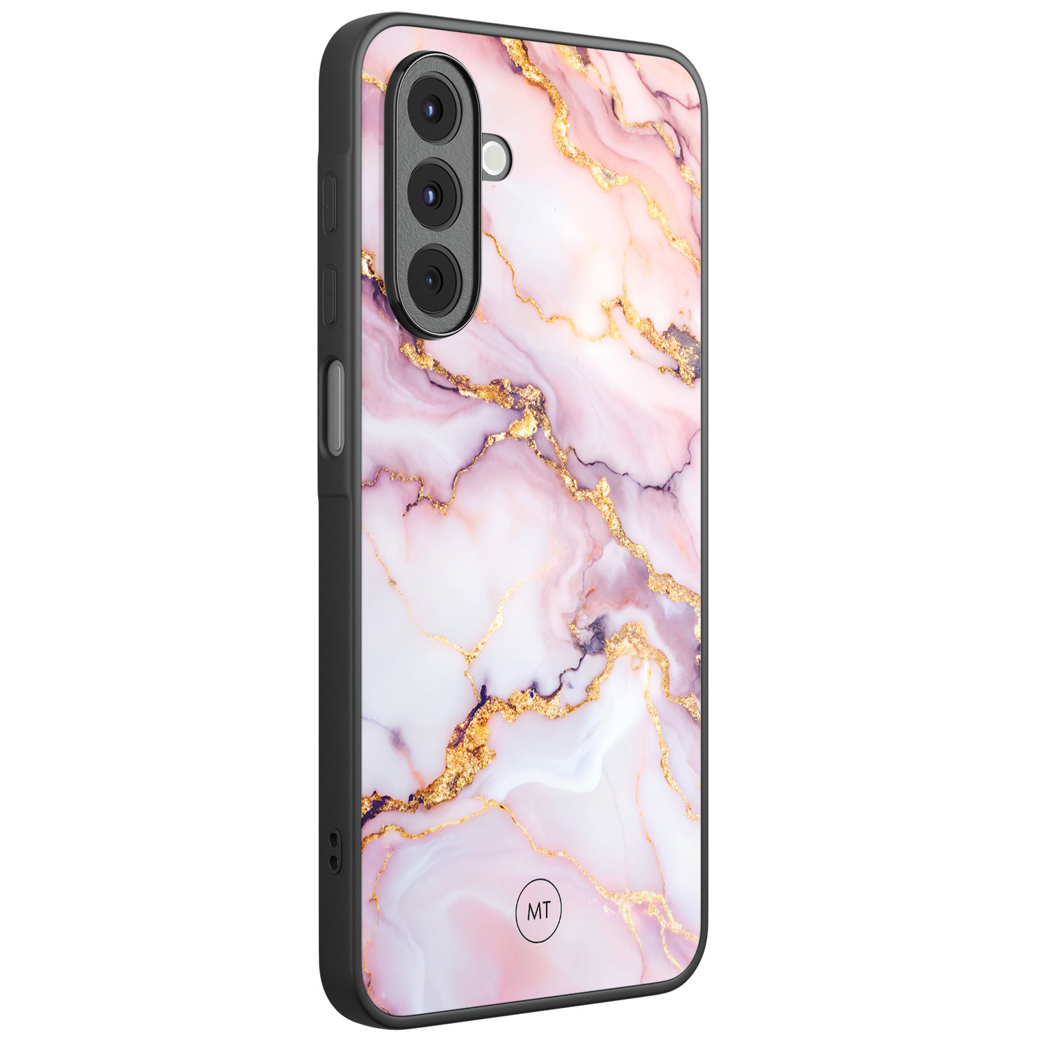 Mooie Telefoonhoesjes Samsung Galaxy A16 hoesje - Marble pink