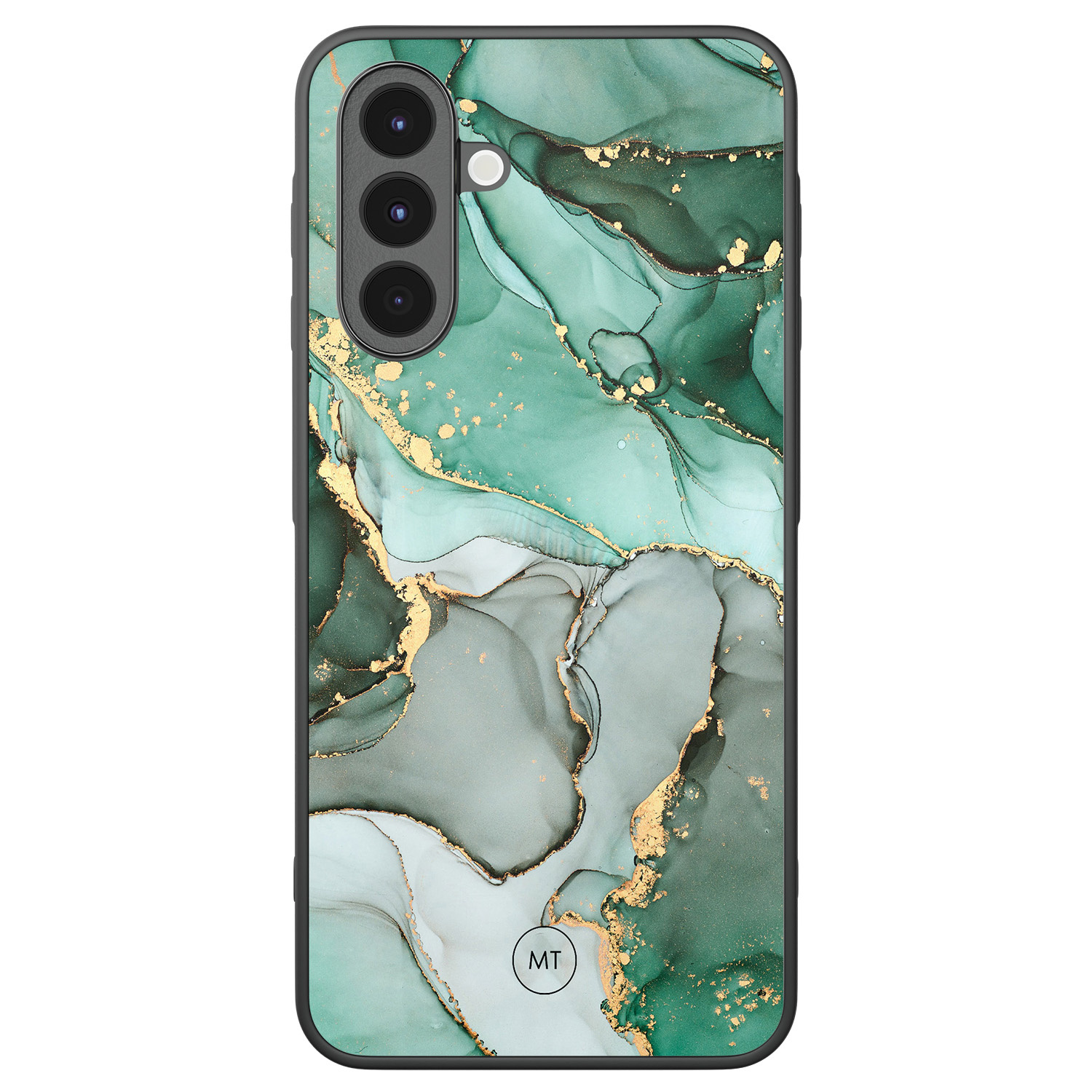 Mooie Telefoonhoesjes Samsung Galaxy A16 hoesje - Groen grijs marmer