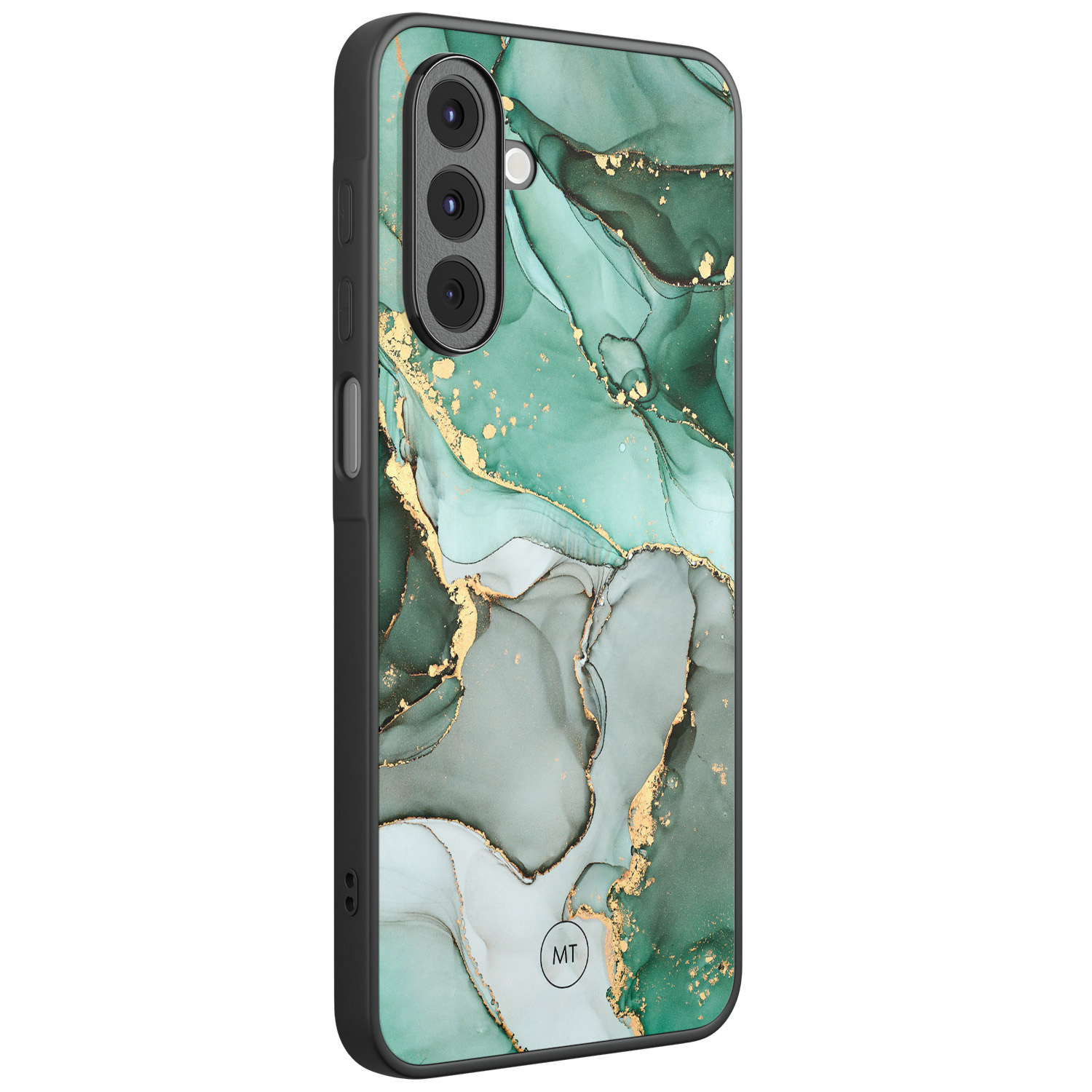 Mooie Telefoonhoesjes Samsung Galaxy A16 hoesje - Groen grijs marmer