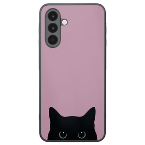 Mooie Telefoonhoesjes Samsung Galaxy A16 hoesje - Zwarte kat