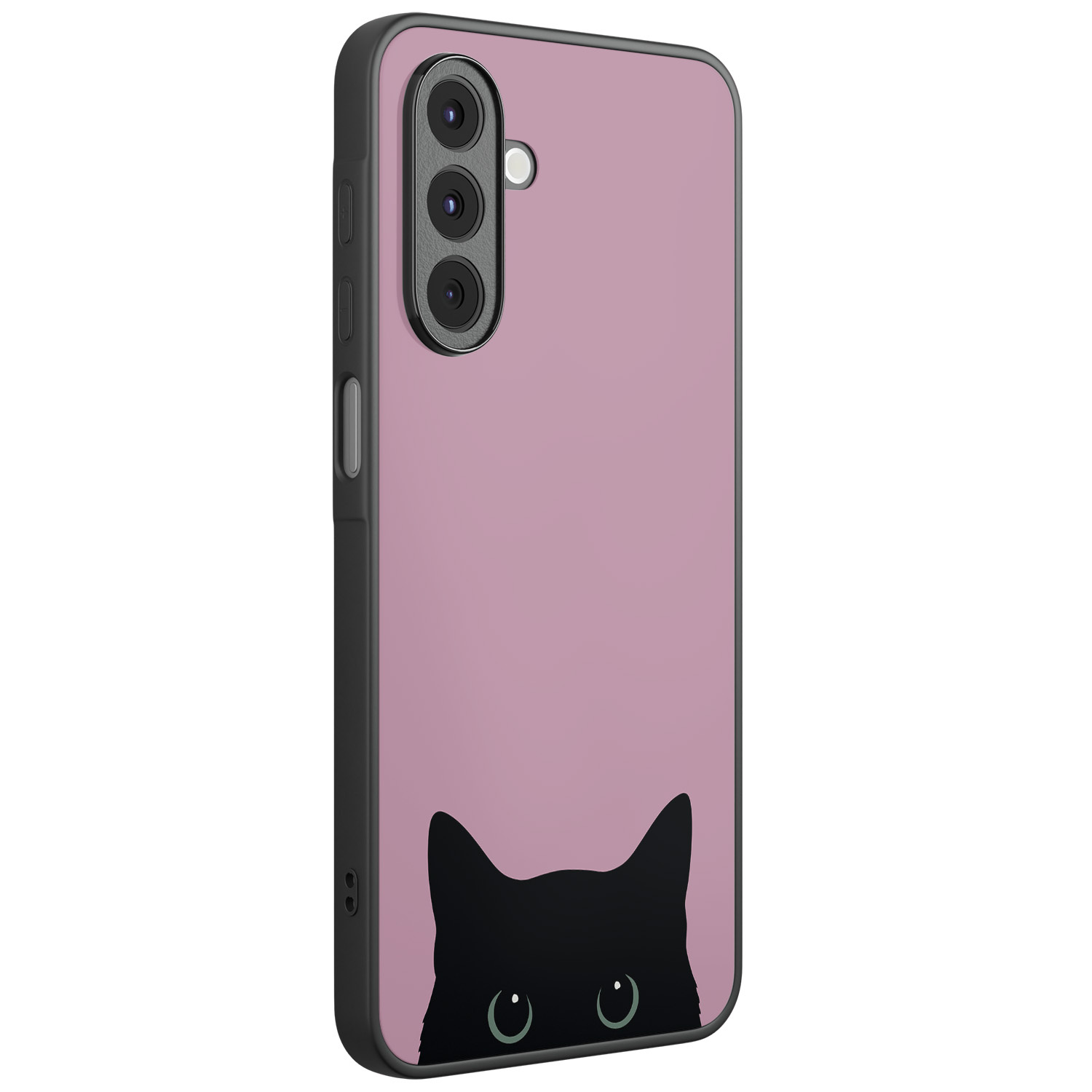 Mooie Telefoonhoesjes Samsung Galaxy A16 hoesje - Zwarte kat