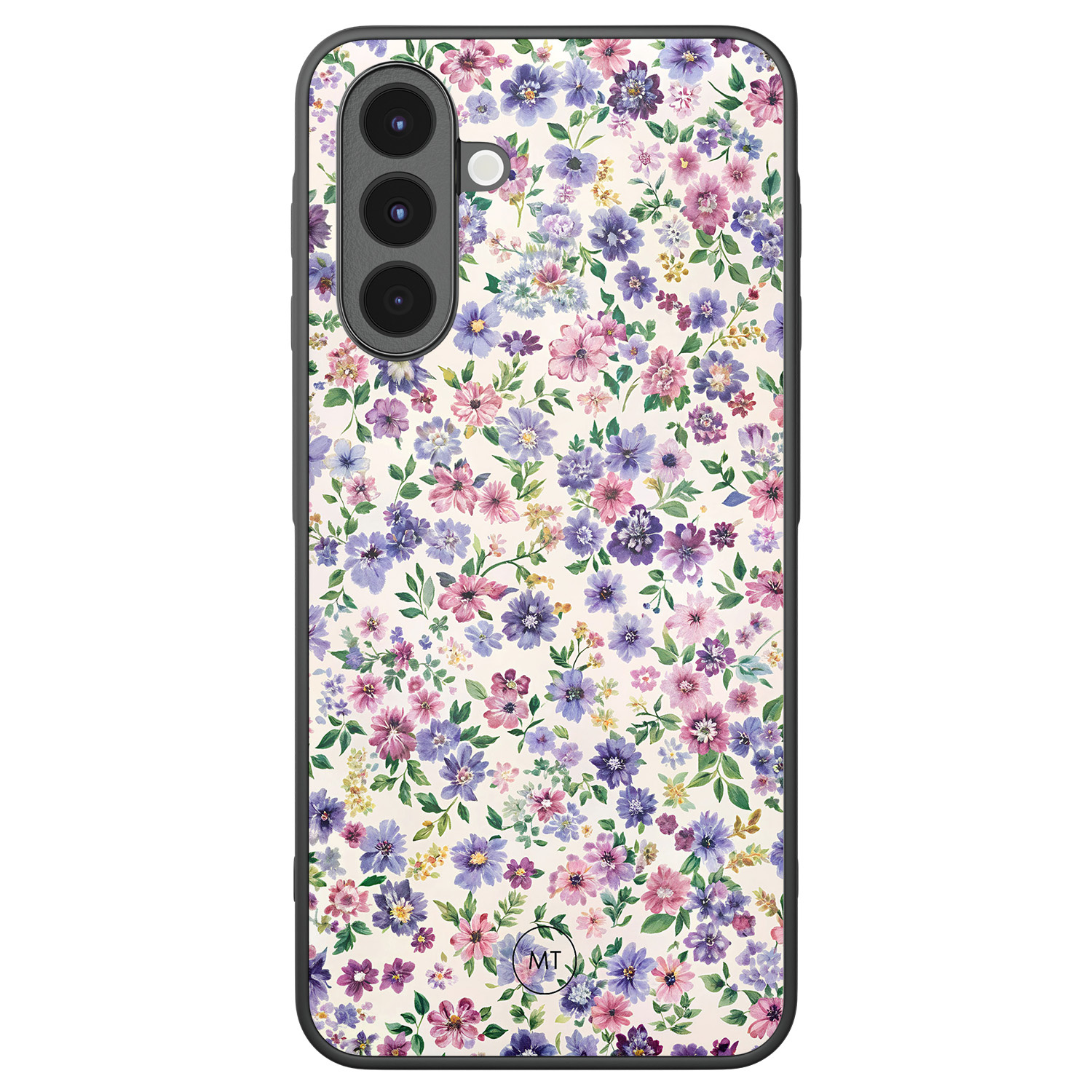 Mooie Telefoonhoesjes Samsung Galaxy A16 hoesje - Purple garden