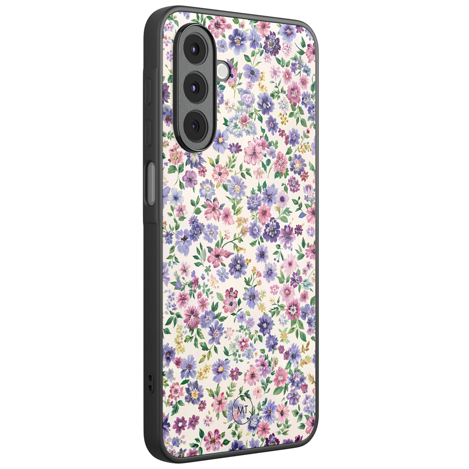 Mooie Telefoonhoesjes Samsung Galaxy A16 hoesje - Purple garden