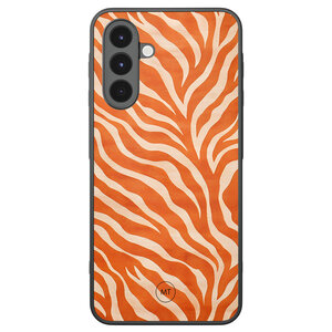 Mooie Telefoonhoesjes Samsung Galaxy A16 hoesje - Zebra oranje