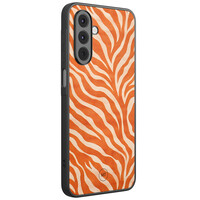 Mooie Telefoonhoesjes Samsung Galaxy A16 hoesje - Zebra oranje