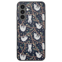 Mooie Telefoonhoesjes Samsung Galaxy A16 hoesje - Luiaard print
