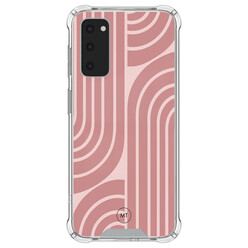 Mooie Telefoonhoesjes Samsung Galaxy S20 FE shockproof hoesje - Blush shapes