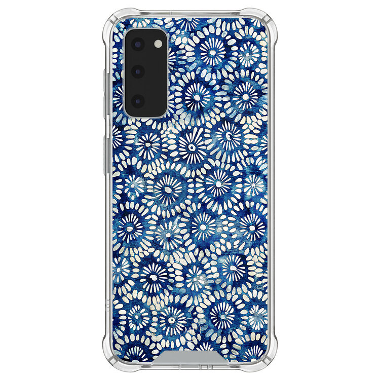 Mooie Telefoonhoesjes Samsung Galaxy S20 FE shockproof hoesje - Azure daisies