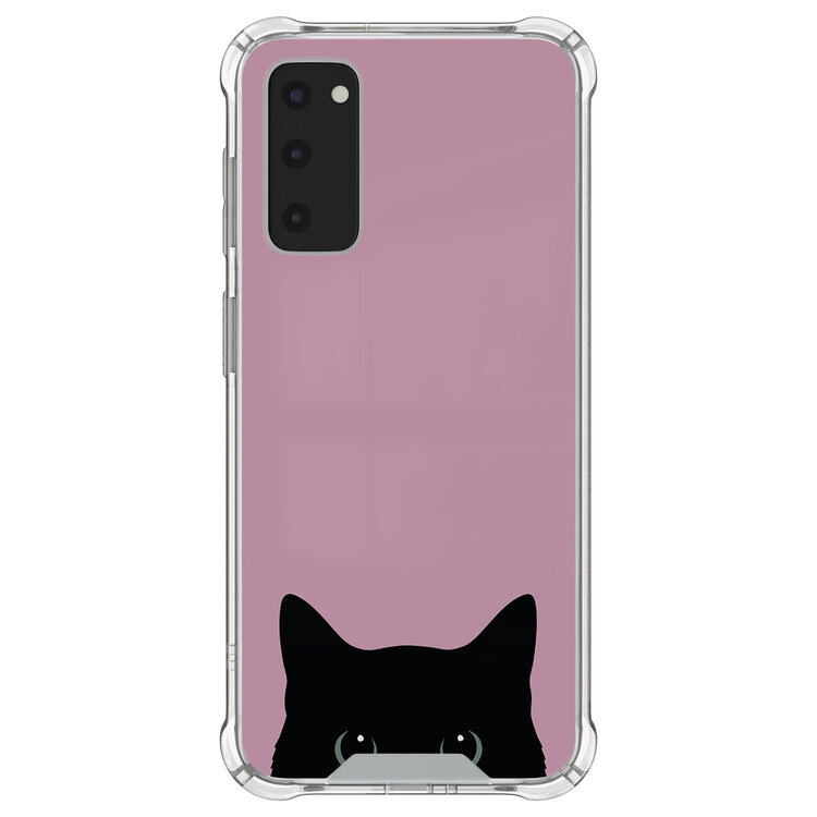 Mooie Telefoonhoesjes Samsung Galaxy S20 FE shockproof hoesje - Zwarte kat