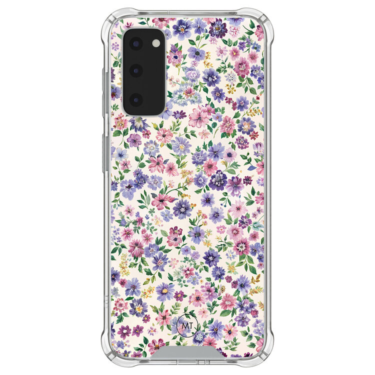 Mooie Telefoonhoesjes Samsung Galaxy S20 FE shockproof hoesje - Purple garden