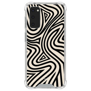 Mooie Telefoonhoesjes Samsung Galaxy S20 FE shockproof hoesje - Groovy lines