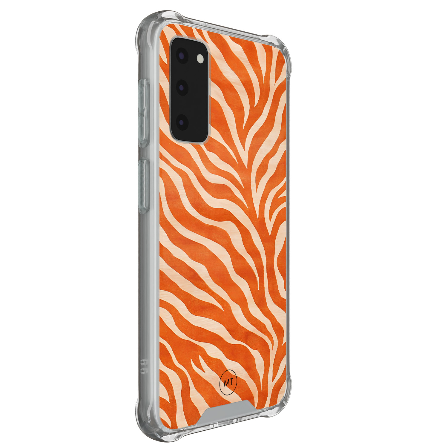 Mooie Telefoonhoesjes Samsung Galaxy S20 FE shockproof hoesje - Zebra oranje