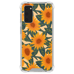 Mooie Telefoonhoesjes Samsung Galaxy S20 FE shockproof hoesje - Zonnebloemen