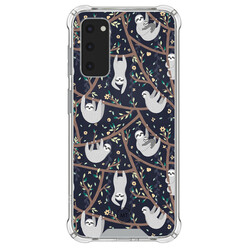 Mooie Telefoonhoesjes Samsung Galaxy S20 FE shockproof hoesje - Luiaard print