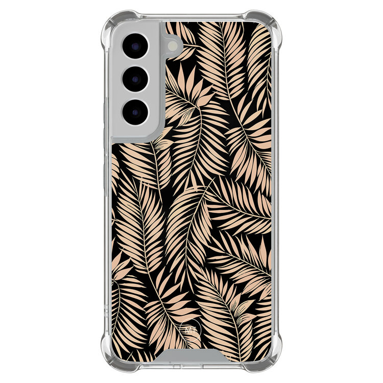 Mooie Telefoonhoesjes Samsung Galaxy S22 shockproof hoesje - Palm silhouette