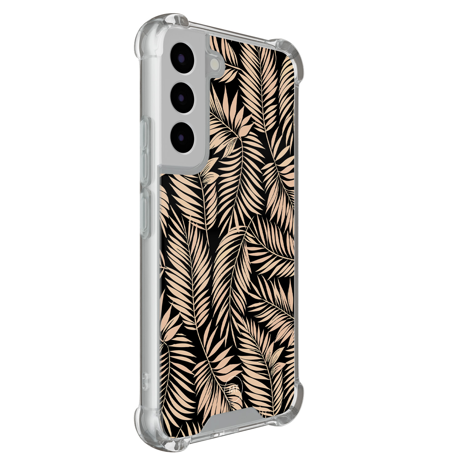Mooie Telefoonhoesjes Samsung Galaxy S22 shockproof hoesje - Palm silhouette