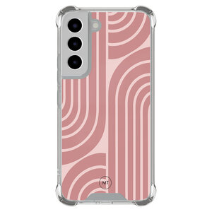 Mooie Telefoonhoesjes Samsung Galaxy S22 shockproof hoesje - Blush shapes