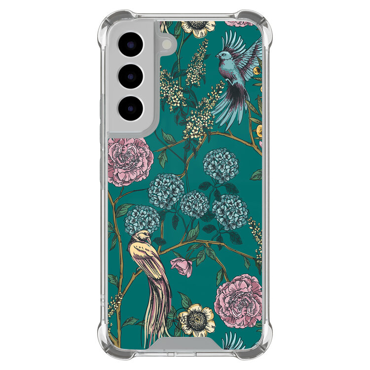 Mooie Telefoonhoesjes Samsung Galaxy S22 shockproof hoesje - Bloomy birds