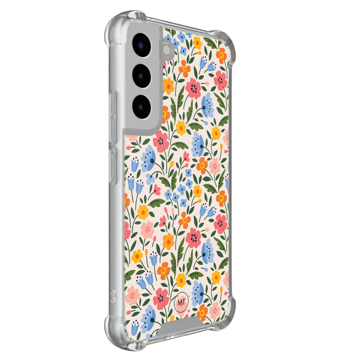 Mooie Telefoonhoesjes Samsung Galaxy S22 shockproof hoesje - Romantische bloemen