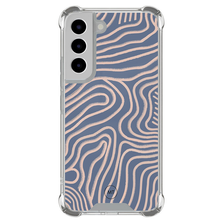 Mooie Telefoonhoesjes Samsung Galaxy S22 shockproof hoesje - Flowing lines