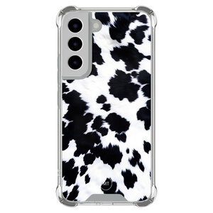 Mooie Telefoonhoesjes Samsung Galaxy S22 shockproof hoesje - Koeienprint