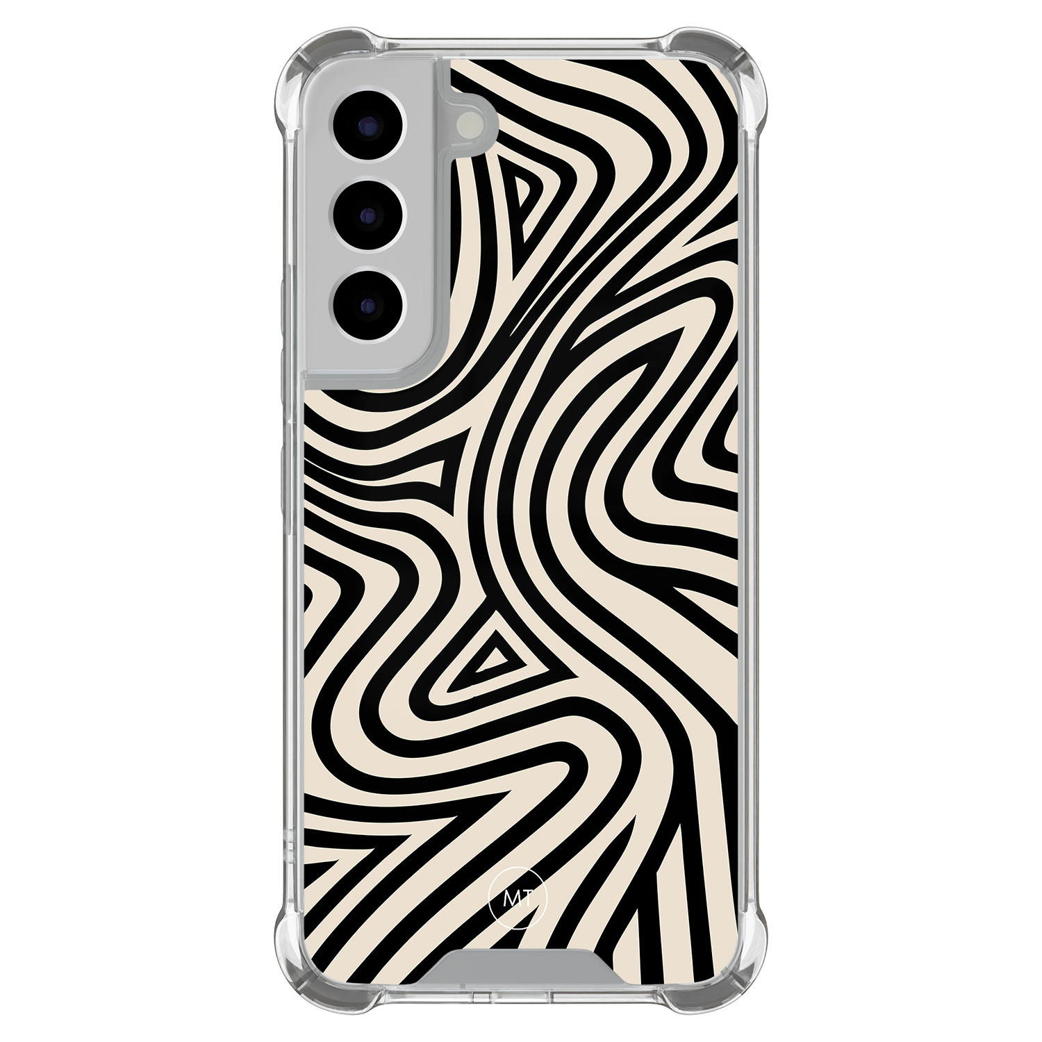 Mooie Telefoonhoesjes Samsung Galaxy S22 shockproof hoesje - Groovy lines