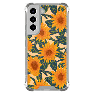 Mooie Telefoonhoesjes Samsung Galaxy S22 shockproof hoesje - Zonnebloemen