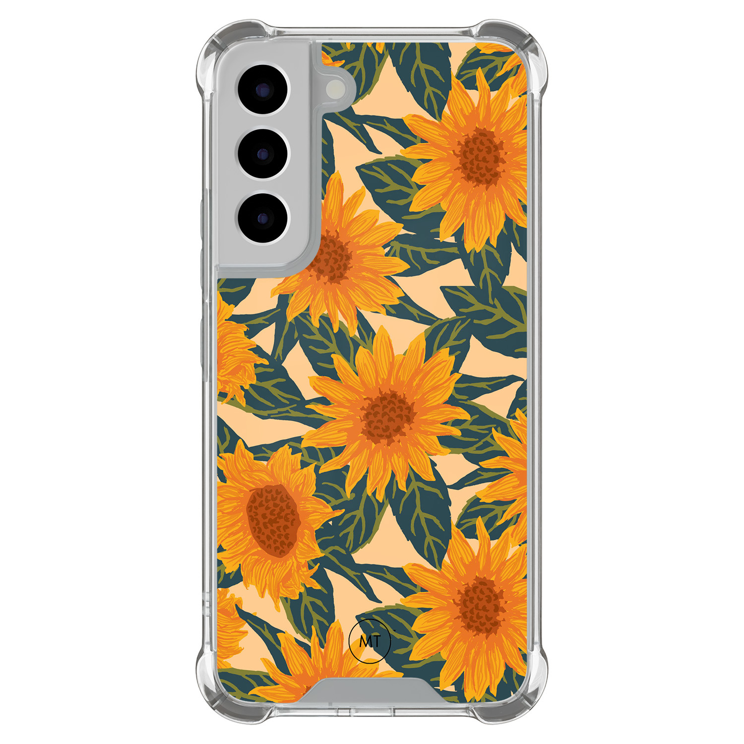 Mooie Telefoonhoesjes Samsung Galaxy S22 shockproof hoesje - Zonnebloemen