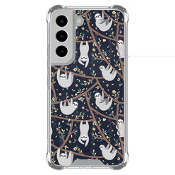 Mooie Telefoonhoesjes Samsung Galaxy S22 shockproof hoesje - Luiaard print