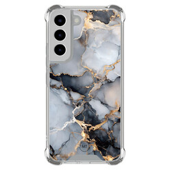 Mooie Telefoonhoesjes Samsung Galaxy S22 shockproof hoesje - Marble mist
