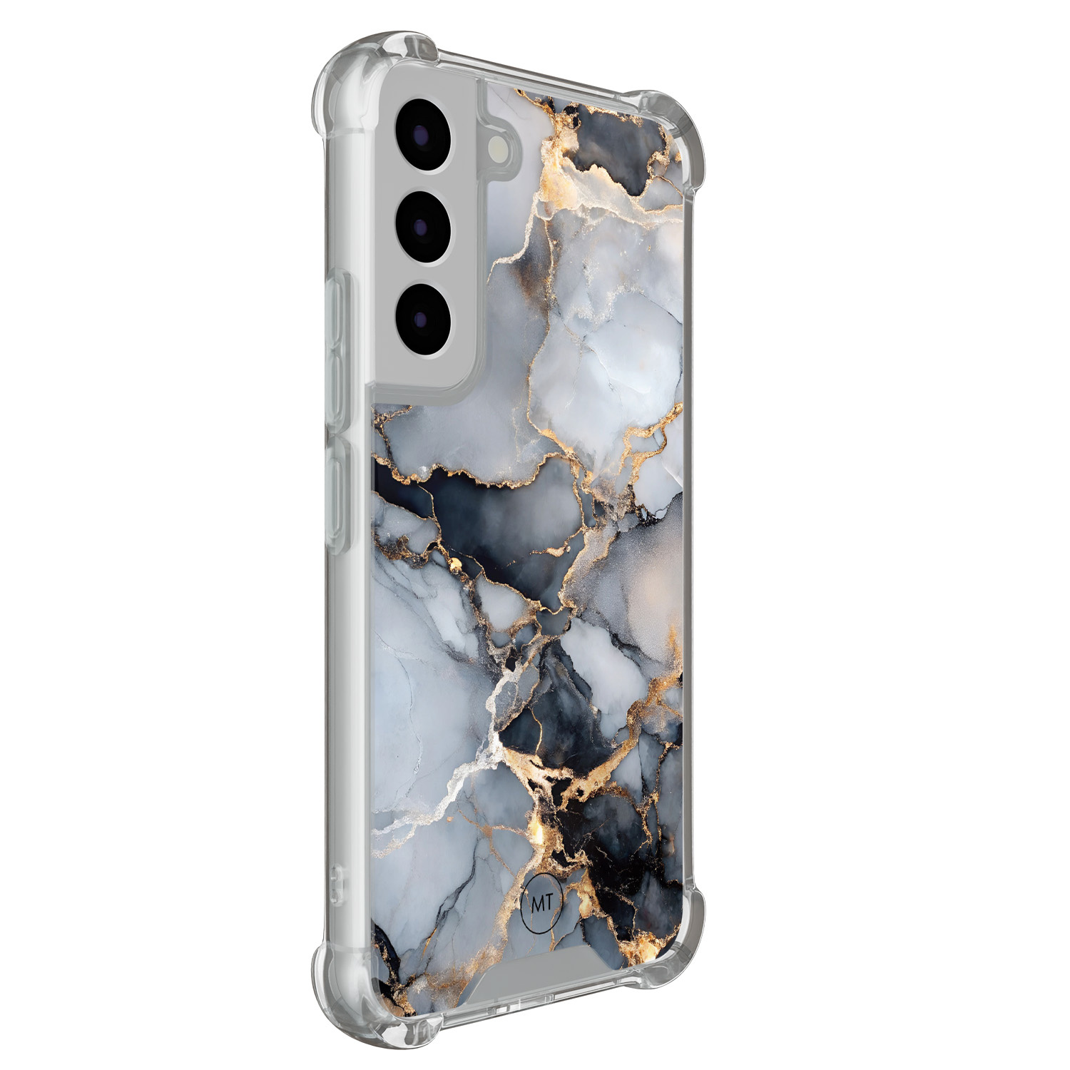 Mooie Telefoonhoesjes Samsung Galaxy S22 shockproof hoesje - Marble mist